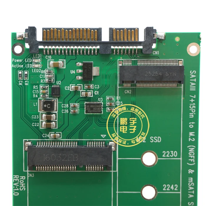 M.2 Ngff Ssd SATA3 Notebook Msata Ssd Adapter Card