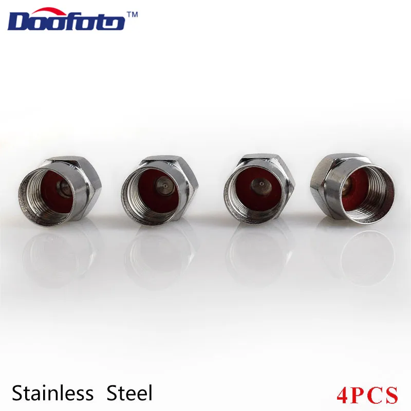 Doofoto 4x Car Valve Caps Wheel Tire Tyre Stem For Daihatsu Terios Sirion Mira Materia Rocky YRV Feroza Charade Accessories