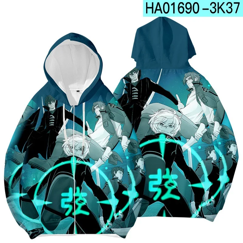 Anime Welt Trigger 3D Print Zip Up Frauen/männer Hoodies Sweatshirts Mikumo Osamu Kuga Yuma Cosplay Zipper Mit Kapuze Jacke oberbekleidung