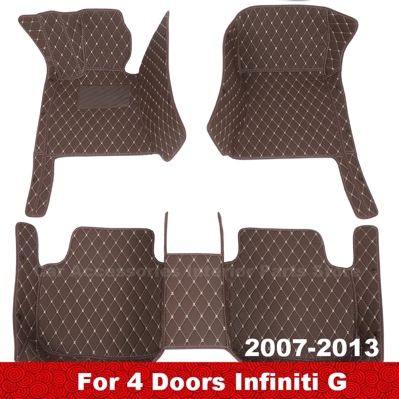 

Car Floor Mats For 4 Doors Infiniti G 2013 2012 2011 2010 2009 2008 2007 Carpets Car Waterproof Custom Interior Accessories Foot