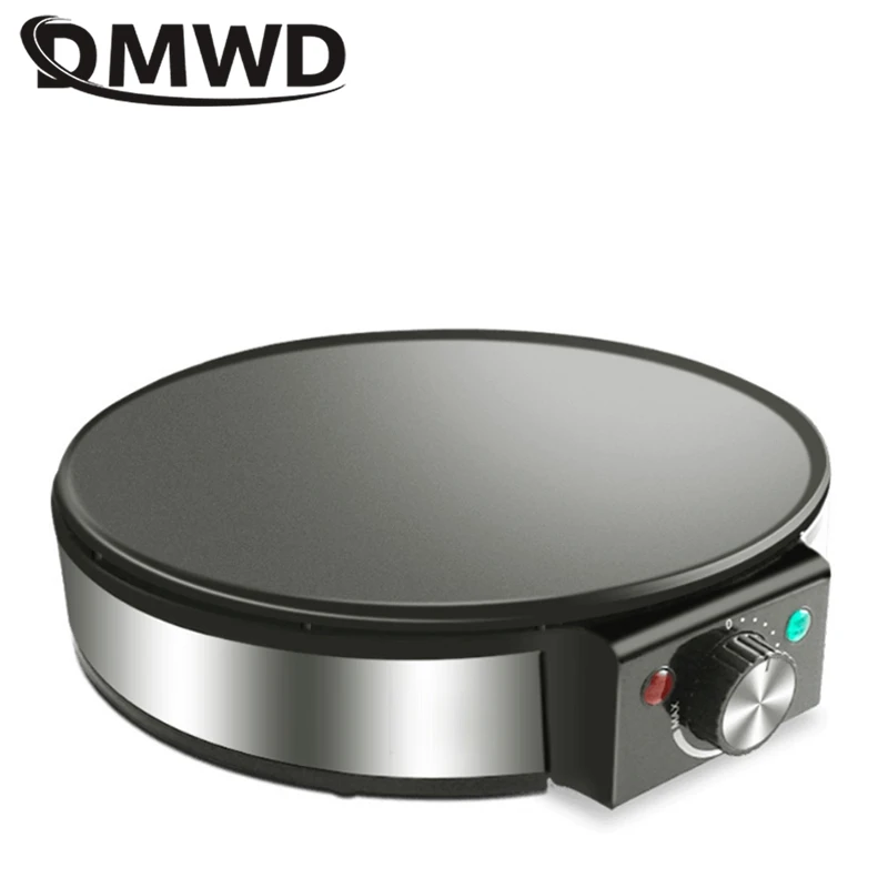 DMWD 220V 1200W wielofunkcyjny elektryczny patelnia 30CM średnica inteligentny naleśnik Muffin maszyna do pizzy narzędzie do grillowania dla 2-3 osób