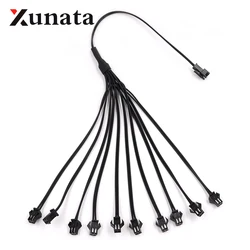 2Pin jst Splitter Connector for One Inverter Connect Male to Female Connector Splitter Adapter Cable for LED Strips Pack