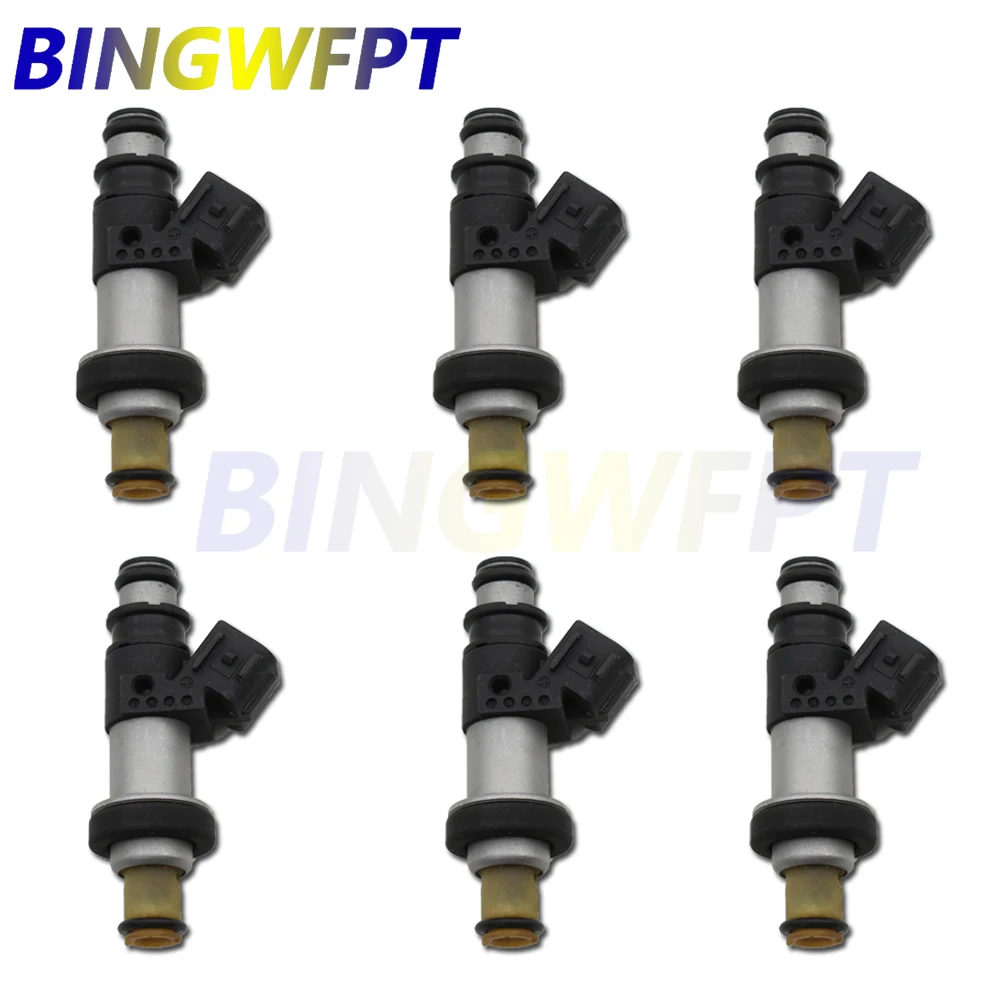 

6x High Impedance Fuel Injector FJ490 / 06164-P8E-A00 For Acura Car Accessories 06164P8EA00