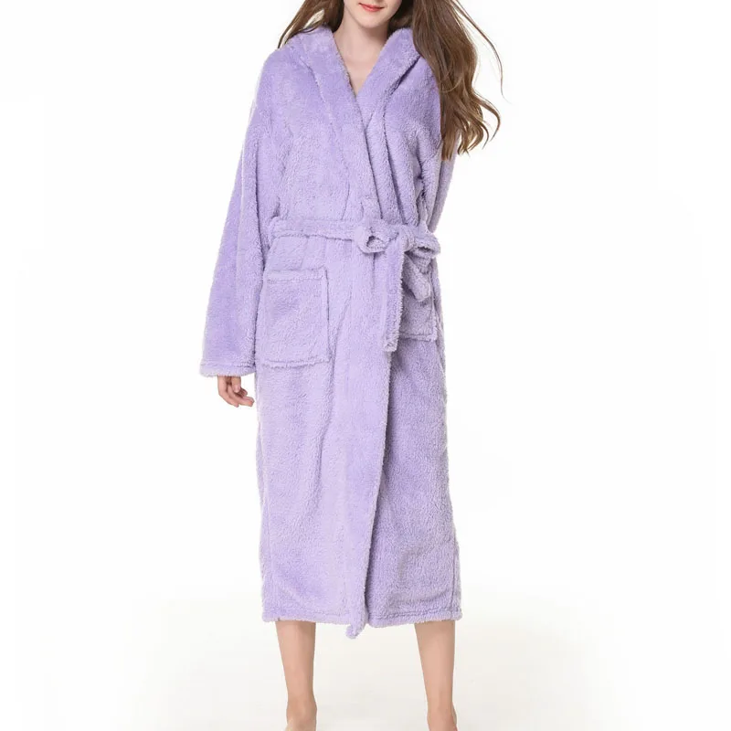 

Autumn Winter Women Bathrobe 9XL 8XL 7XL 6XL Bust 150cm Warm Plus Size Sleepwear Pajama 3 Colors