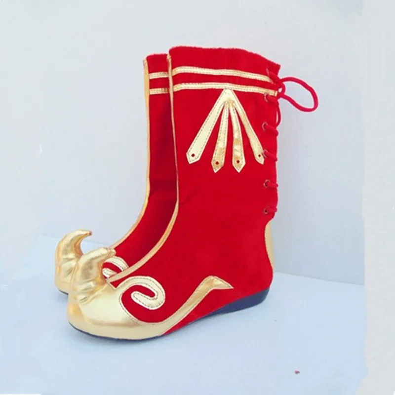 Beautiful Mongolian Boots For Children And Adults Xinjiang Uygur Minority Shoes Vintage Dance Boots Kung Fu Stage Performance