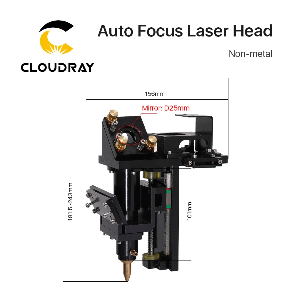 Cloudray CO2 Laser Cutting Head Metal Non-Metal Hybrid Auto Focus for Laser Cutting Engraving Machine