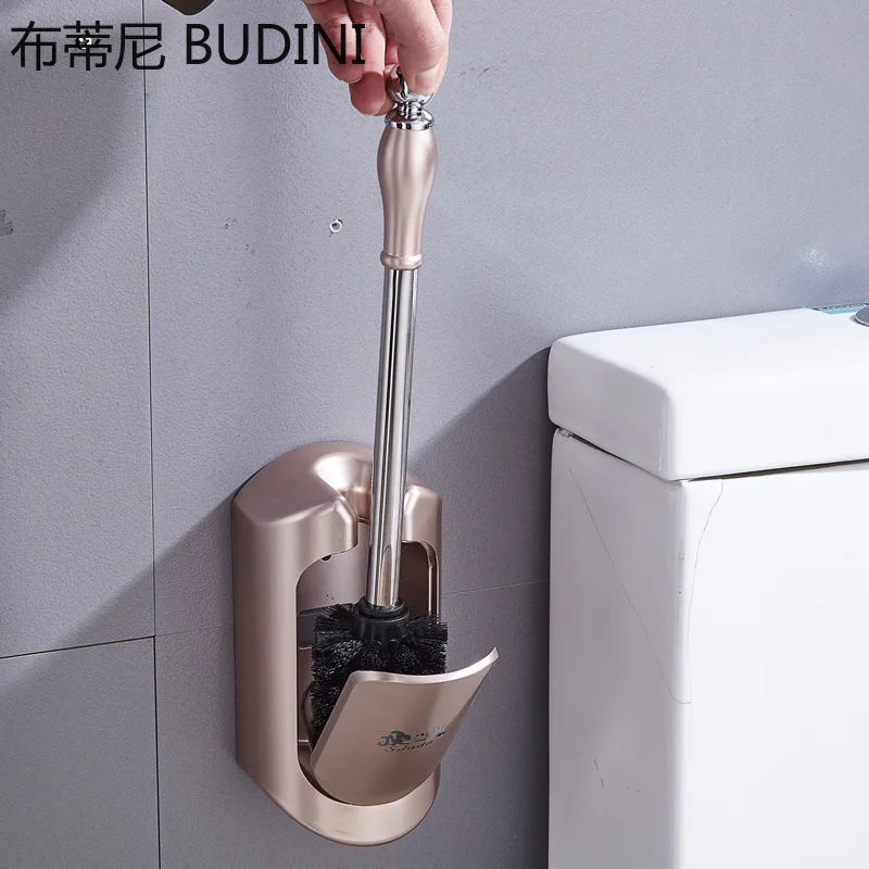 Bathroom Toilet Brush Holder Set Black Square Clean Tool Durable Vertical Toilet Brush Bathroom Cleaning Accessories