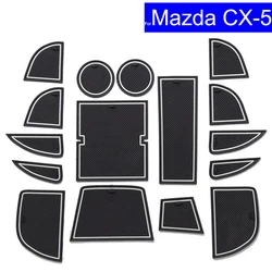 Non-slip Car Door Gate Slot Mats Carpets Position Cup Holder Pads For Mazda CX-5 2013 2014 2015 Door Groove Mat