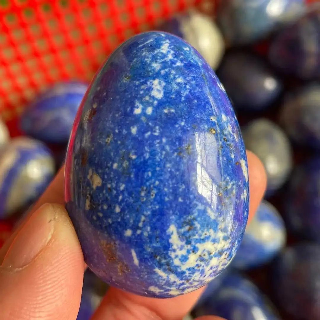 50mm High quality natural lapis lazuli hand carved lapis lazuli egg mineral reiki healing gem