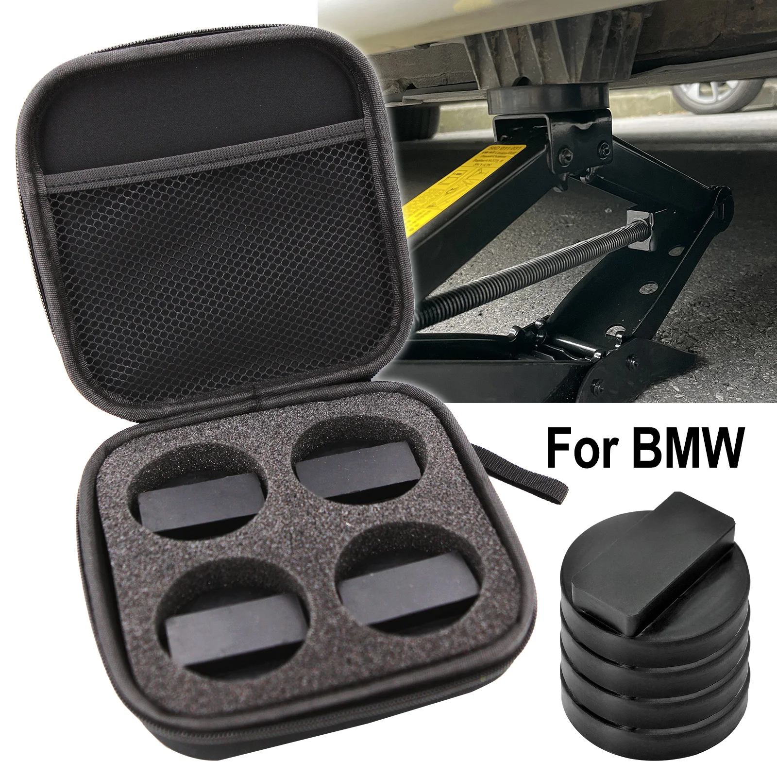 Phong Cách Mới Cao Su Jacking Điểm Jack Miếng Lót Adapter Dành Cho Xe BMW 3 4 5 Series E36 E39 E46 E60 E90 E87 x3 X4 X5 E83 F25 E53 E70 F10 F20