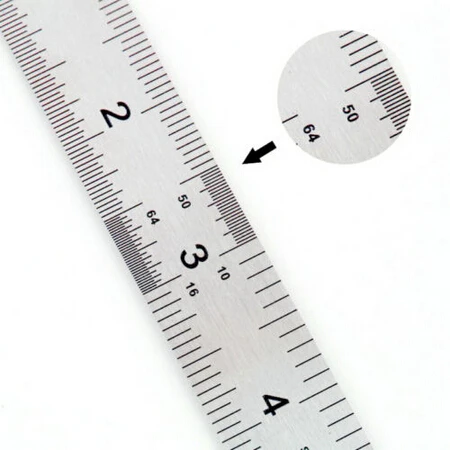 1 pcs Stainless Steel Measuring Straight Ruler Tool  Hot Sale Portable Double Side 15cm 6 inch Rulers Wholesale