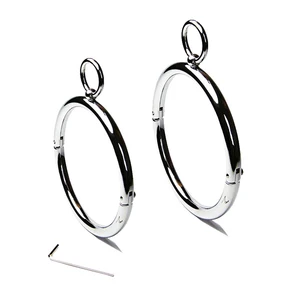 ステンレススチールカラーネックリングスレーブbdsmメタルカラー奴隷ボンデージポジショニング包帯フェチアダルトゲームセックスおもちゃ 8ベストセールスヘビースチールBDSMカラー-5