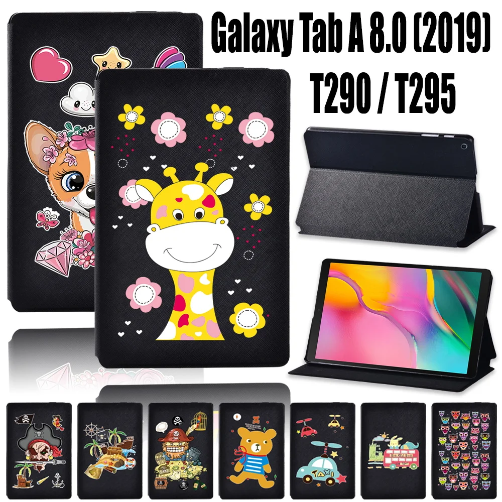 

Чехол для планшета Samsung Galaxy Tab A T290/T295 (2019) 8,0 дюйма PU кожаный чехол + Бесплатный стилус