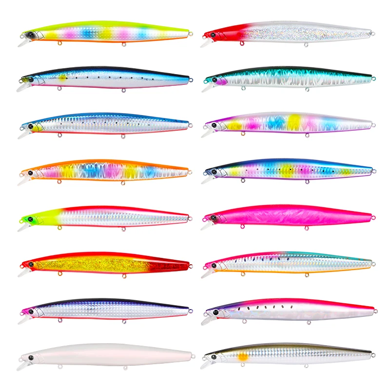 TSURINOYA 163S Saltwater Sinking Minnow Sea Fishing Lure Ultra Long Casting STINGER 163mm 34.2g  Weight Large Hard Bait view 5
