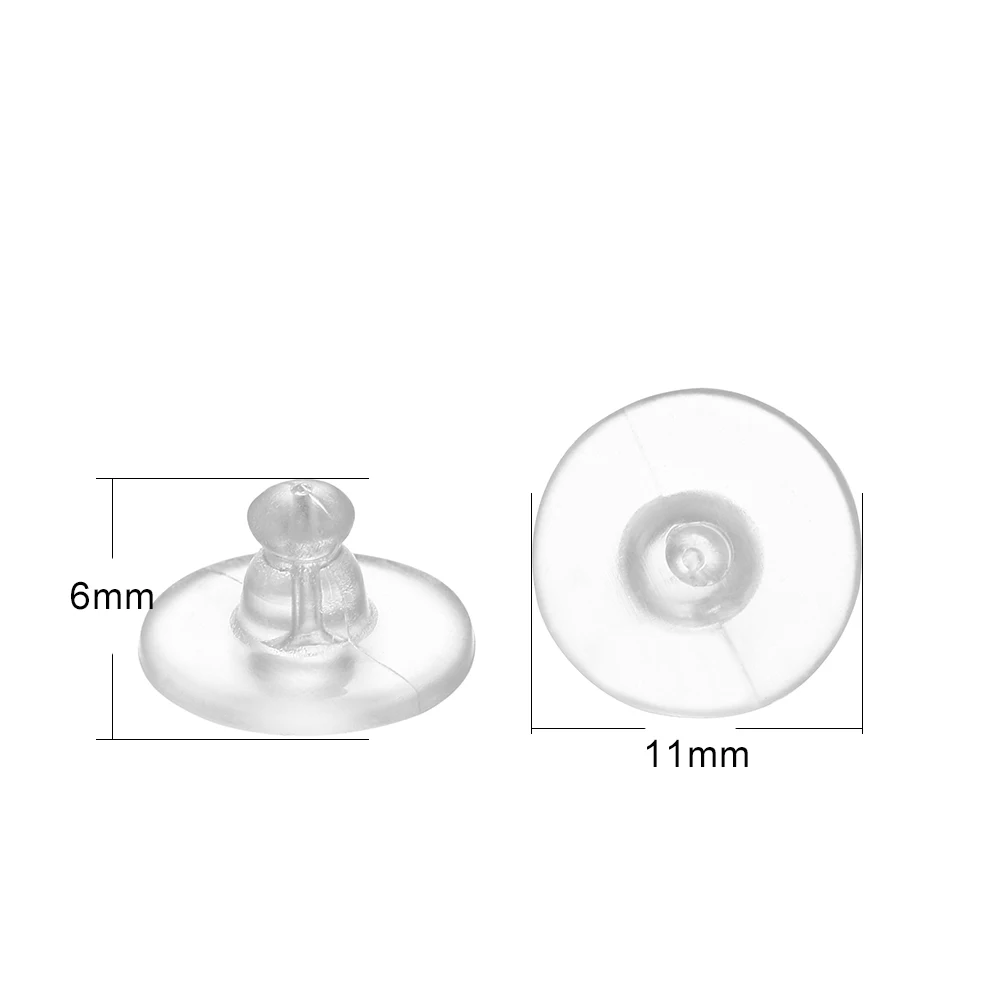 200–2000 Stück weiche Silikonkautschuk-Ohrring-Rückenstopper für Ohrstecker, DIY-Ohrring-Zubehör, Kugelrohr-Ohrstöpsel – Detail 24
