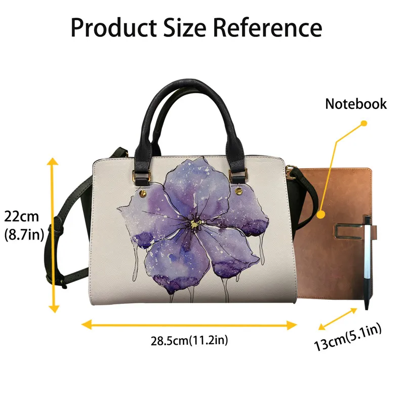 Noisydesigns Golden Luxury Floral Women Shoulder Bag And Pu Totes Purse Sets Leather Casual Messenger Sac Animal Dropshipping