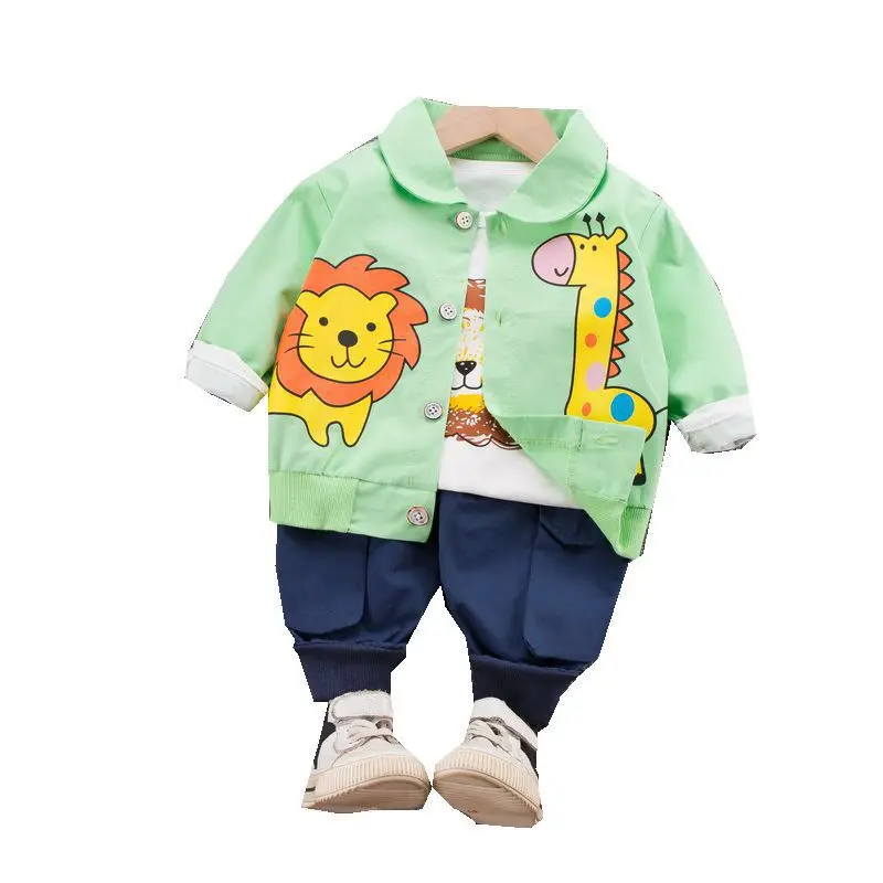 

Kids Clothes Autumn Toddler 1-4 Years Old Boy Clothes New Boys and Girls Suits Long Sleeve Children Casual Sports Three-Piece