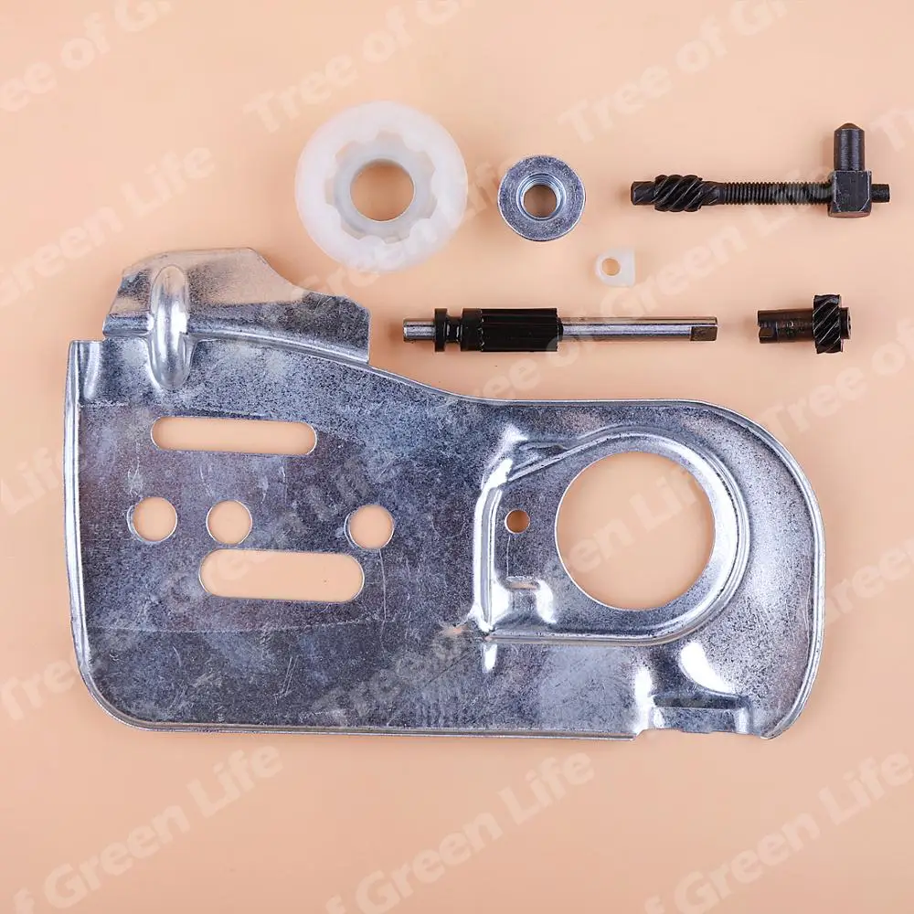 Dây Chuyền Thanh Dẫn Tấm Husqvarna 445 450 445E 450E Bơm Dầu Con Sâu Gear Điều Chỉnh Siết Bu Lông Hạt Bộ Máy Cưa Xích 544094001
