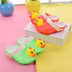 Children's Leisure Home Children's Shoes Cartoon Hollow Out Shoes Baby Cute Sandals Boys and Girls Breathable Non-slip Kid Clogs