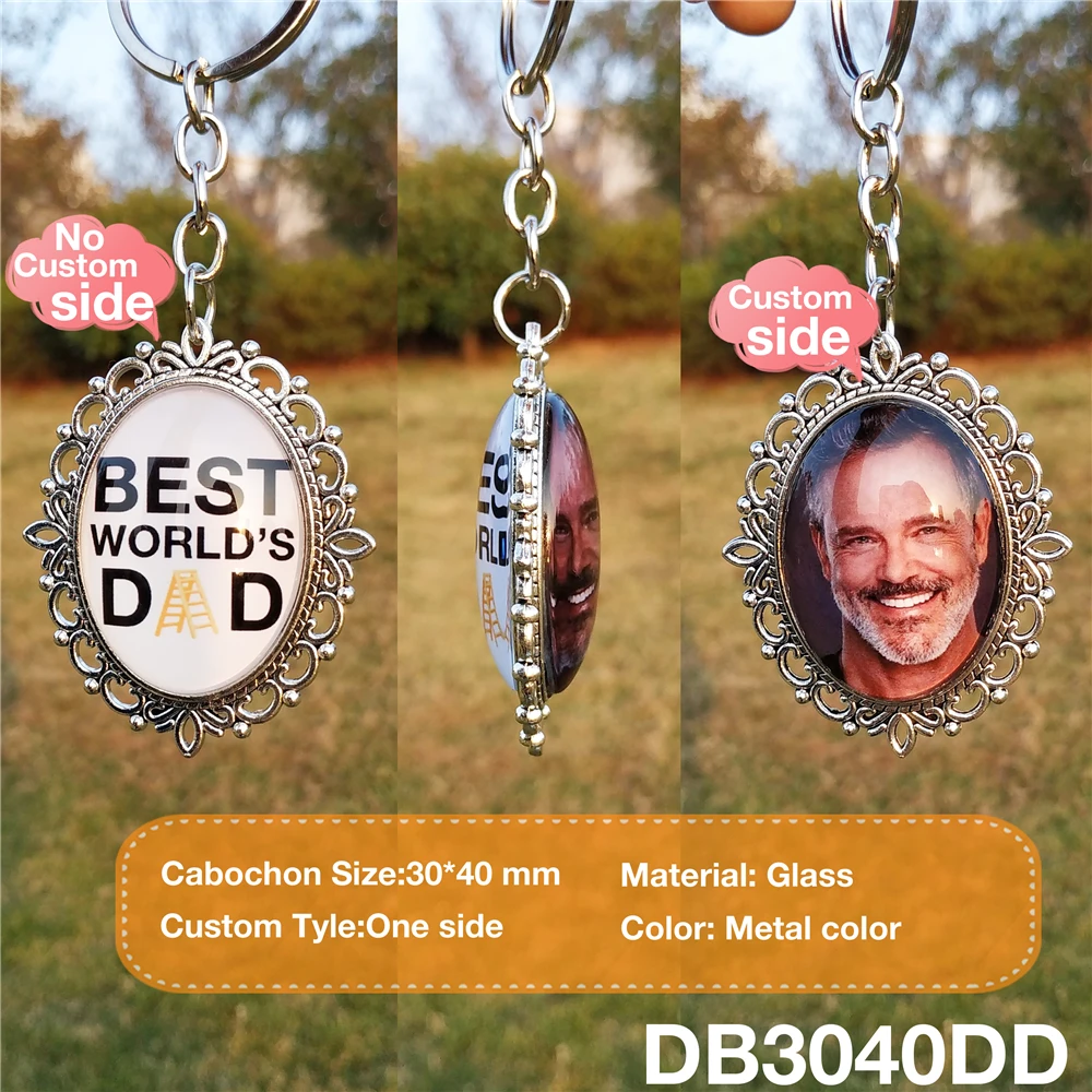 Llavero con foto personalizada de doble cara, llavero personal con nombre de bebé, regalo de productos personalizados