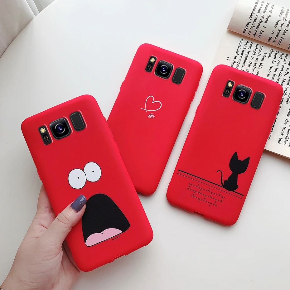 For Samsung Galaxy S8 S8 Plus S8+ Samsung S 8 S8plus Case Cover Silicone Cute Soft Matte Back Phone Protector Cover Funda Cases