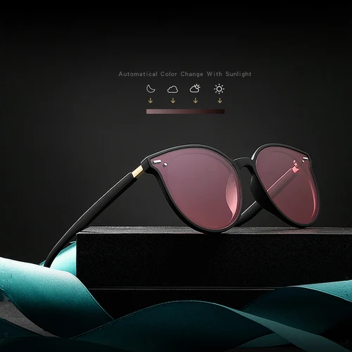Imagen 2 del producto VEITHDIA-gafas de sol fotocromáticas para hombre y mujer, lentes deportivas polarizadas, UV400, Vintage, día y noche