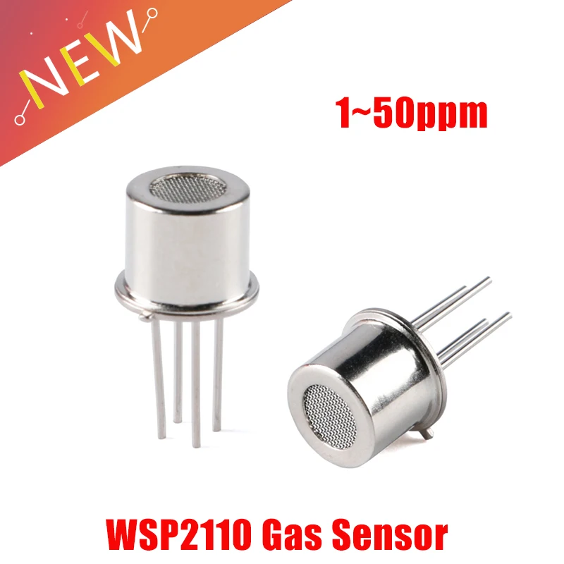 WSP2110 Sensor Gas Modul Sensor Uap Organik Deteksi Kualitas Udara 1 ~ 50ppm Probe Pembersih Toluena Aseton Formaldehida