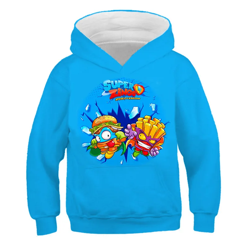 Spring Autumn Boys Girls Hoodies Super Zings Serie 4 Baby Sweatshirt T Shirt Children Clothes Game Superzings Kid Anime Pullover