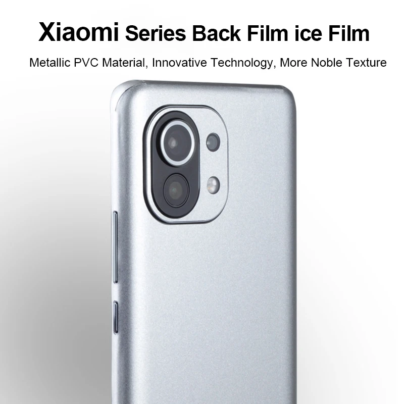 Dropshipping Skin Ice Film For Xiaomi Mi 11 10 Pro Ultra Full Wrap Back Cover Vinyl For Xiaomi CC9 8 9 SE Colors Change Sticker