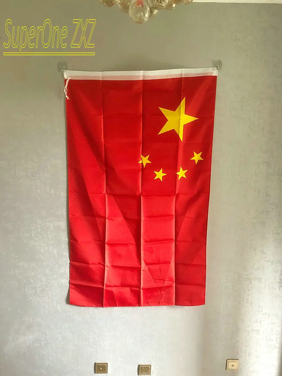 Free Shipping New 64X96 96X144cm China Flag Chinese National Flag Banner Outdoor Indoor Home Decoration