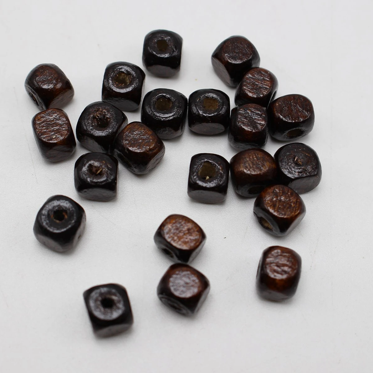 500 Brown 5mm Cube Wood Beads~Wooden wb12-1