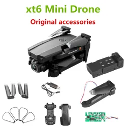 XT6 Drone oryginalne akcesoria 3.7V 500Mah bateria łopata śmigła kabel do ładowarki USB do części zamienne do quadcoptera LS-XT6