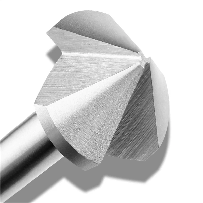 1PCS 6.3mm-50mm 3Flute/ 1Flute Countersink Drill Bit Round Handle 60 Degree/90 Degree HSS Wood Steel Chamfer Cutter Tool