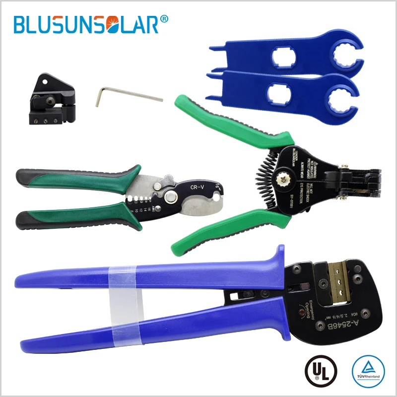 1 set  tool kit Crimping pliers /Stripper/cable cutter/SOLAR PV  Spanners /Wrench tool set for solar system