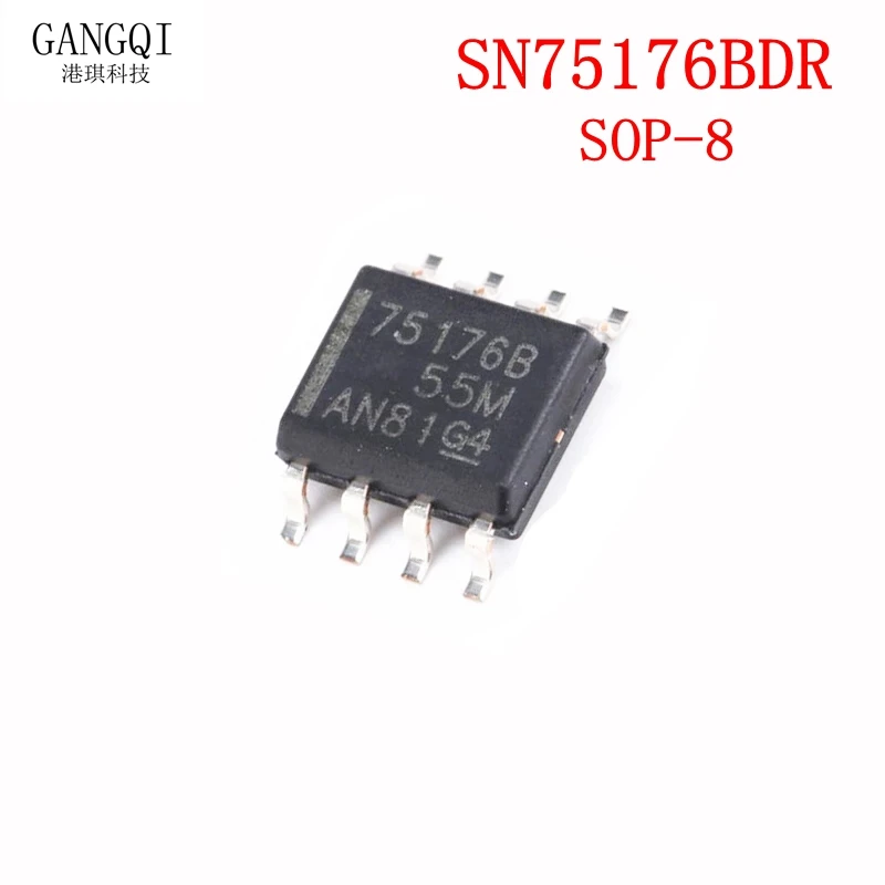 10PCS SN75176BDR SOP8 SN75176B SOP SN75176 SOP-8 75176B SMD New IC