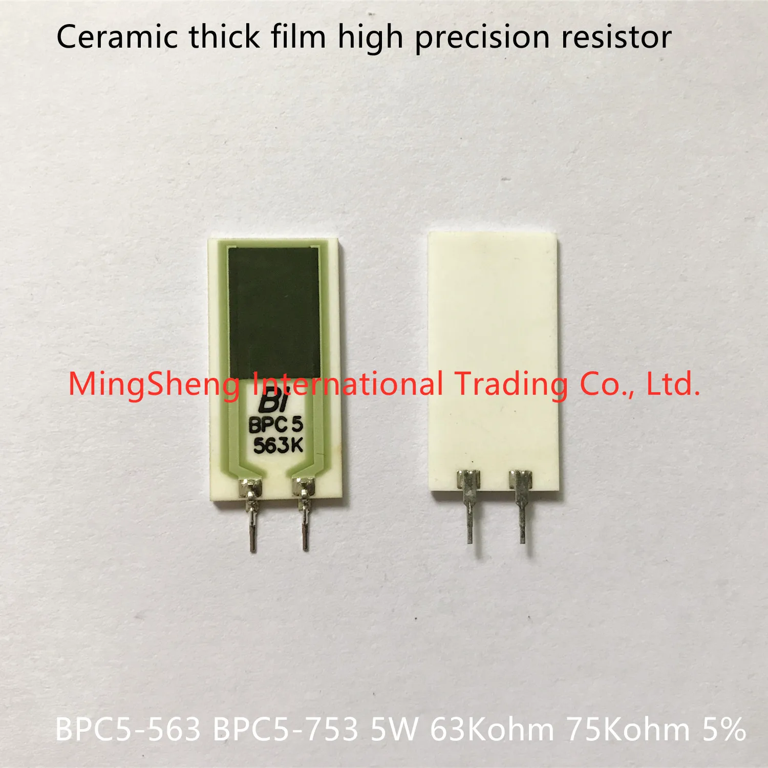 

Original import ceramic thick film high precision resistor BPC5-563 BPC5-753 5W 63K ohm 75K ohm 5% Inductor