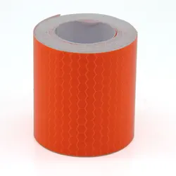 5cmx3m Orange Reflective Safety Warning Conspicuity Tape Adhesive Stickers Decal Decoration Warning Tapes Vinyl Film Safety Tape