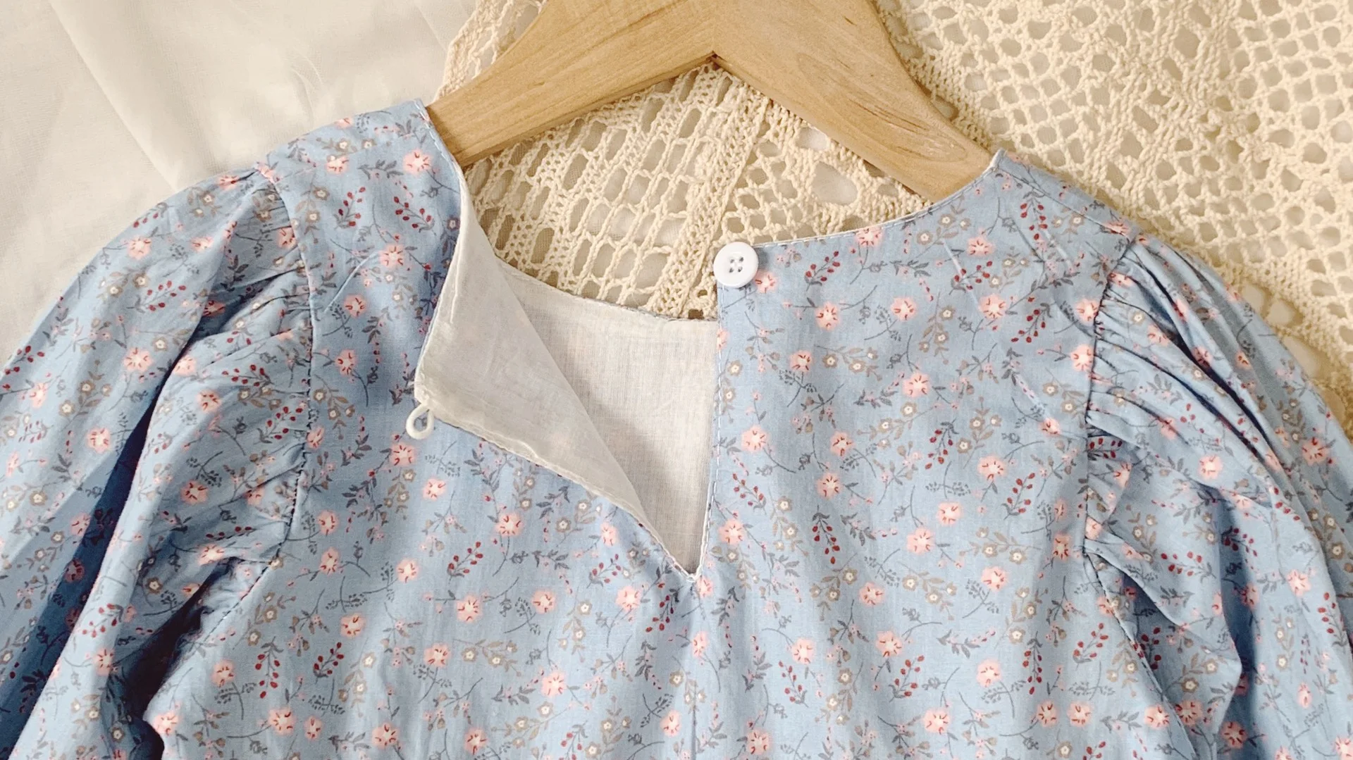 Autumn Girls\' Dress New Pastoral Style Floral Long-Sleeved Sweet Princess Dress Toddler Baby Kids Children\'S Clothing For Girl
