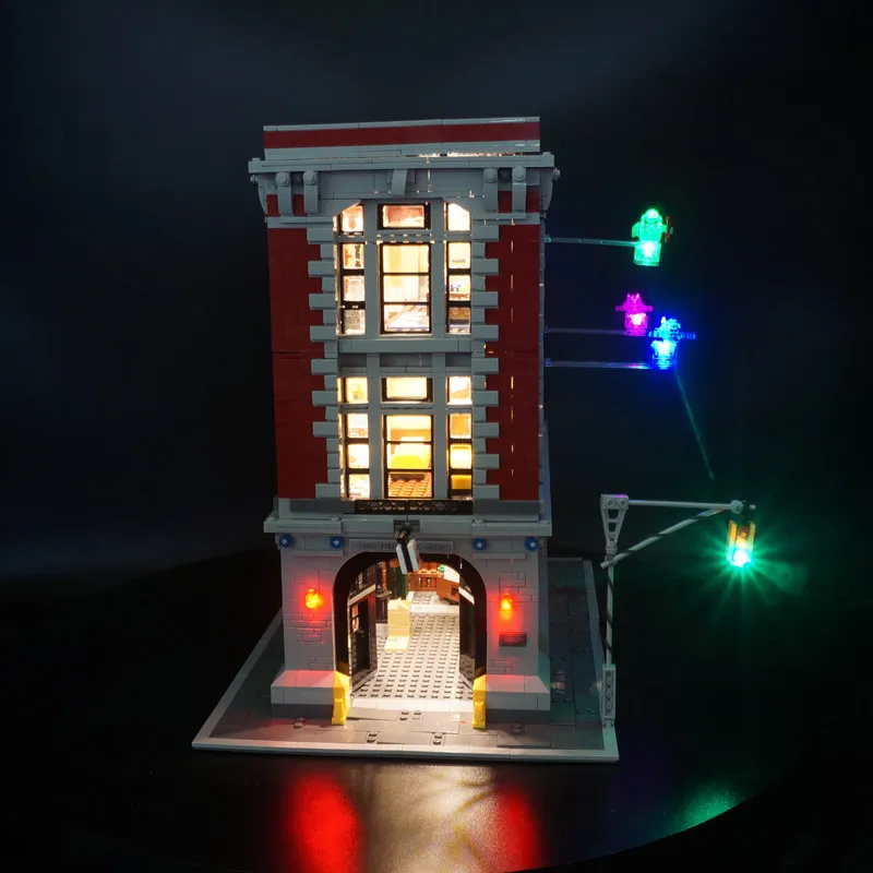 EASYLITE LED Light Set For 75827 Ghostbusters Firehouse Headquarters Blocks Bricks Only Lighting Kit Not Include Model