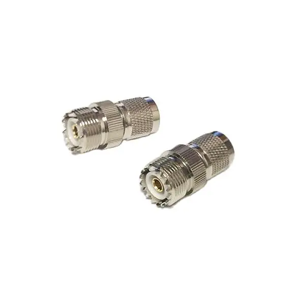 Enchufe macho TNC a conector hembra UHF, convertidor de adaptador coaxial RF, niquelado recto, venta al por mayor, nuevo, 1 ud.