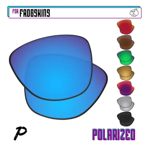 Lentes de repuesto polarizadas EZReplace para gafas de sol Oakley Frogskins OO9013 - 55 mm - Múltiples opciones