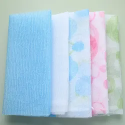 1PC Beauty Body Skin esfoliante Nylon Wash Cloth asciugamano da bagno doccia lavaggio del bagno