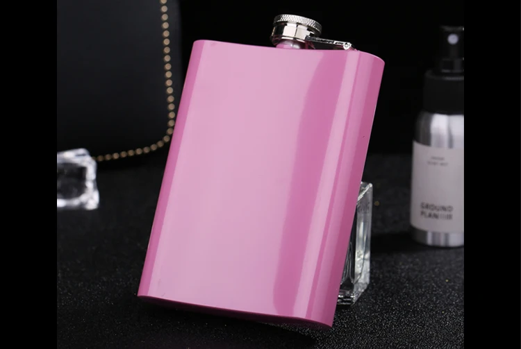8 UNZEN Plum Rose Rot Metall Edelstahl Flachmann Für Frauen Dame Trinken Zitate Geschenk Mode Wein Topf Flagon LOGO Custom Laser – Detail 9