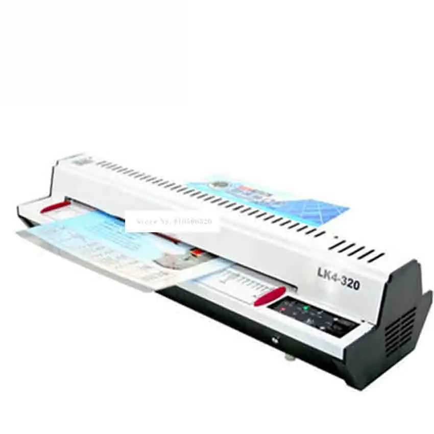 New LK4-320 320mm (A3) photo Laminating Machine, 4 Roller System Photo Laminator 220V/110V 300w Cold Roll Laminator 400mm / min