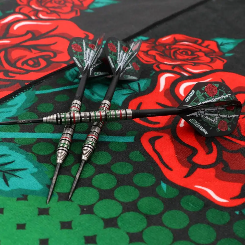 CUESOUL JAZZ-METAL 21/23/25g Steel Tip 90% Tungsten Dart Set with Integrated ROST Dart Flights and Wristband