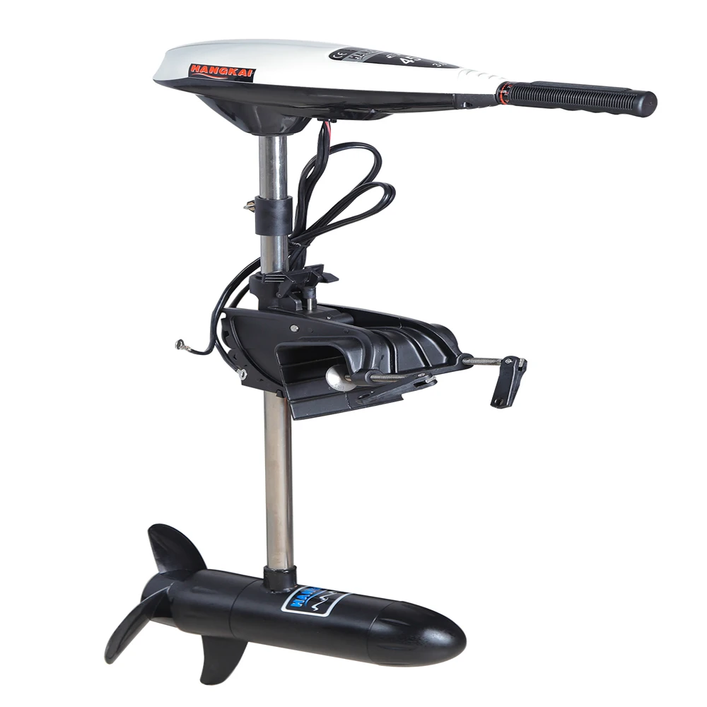 New Hangkai Marine 45Lbs Thrust Electric Outboard Trolling Motor White Boat Motor For Salt Water
