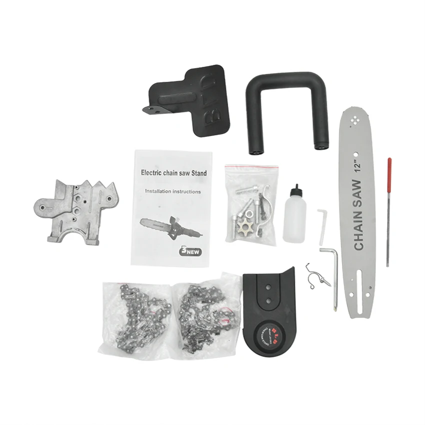 Support multifonctionnel de scie à chaîne pour le travail du bois, petite taille, manuel, régulation de la vitesse, pièces de scie électrique, PH-DLJ01
