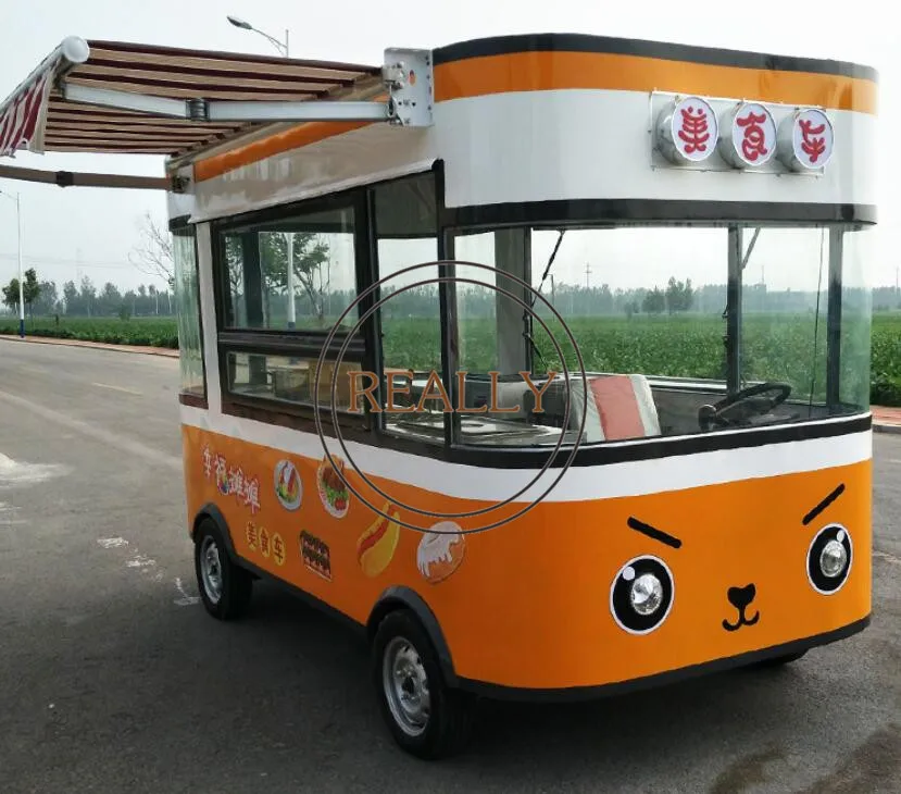 Ice Cream Cart China Mobile อาหารรถเข็น Cafe/กาแฟหยอดเหรียญรถเข็น