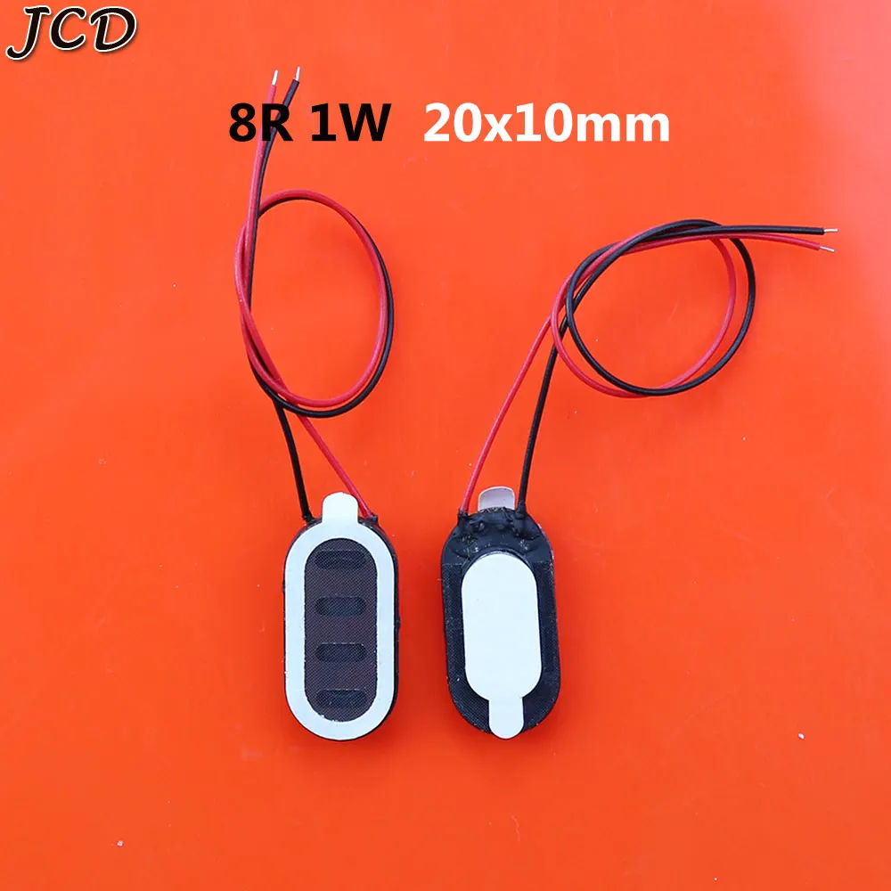 JCD 2pcs Loudspeaker With Wire 0.5W 1.5W 1W 8R Diameter 10mm 15mm 20mm 22mm 30mm Buzzer speaker 8mm Headphone Speaker image 4
