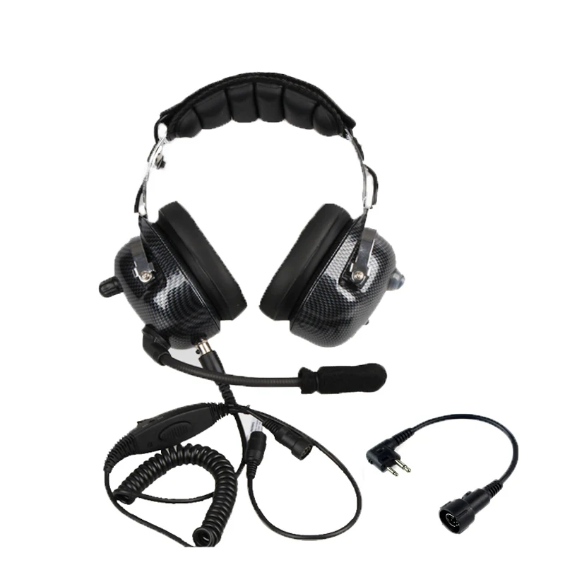 Walkie Talkie Headphone Noise Cancelling Headset For Motorola EP450 GP300 GP88